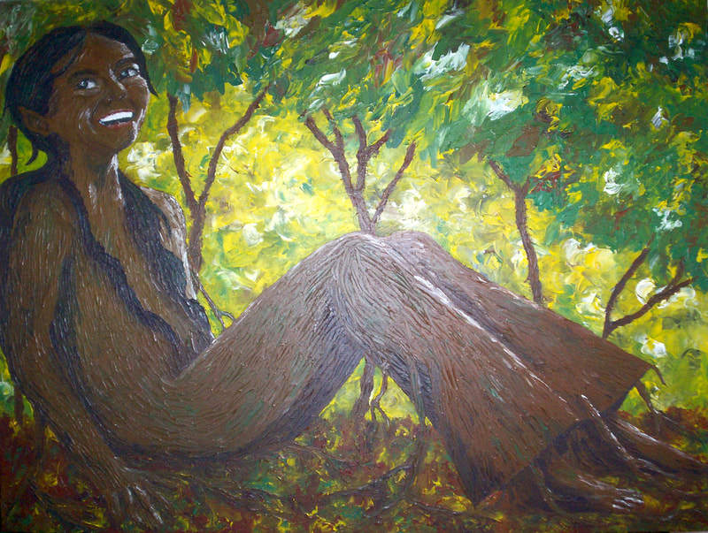 Acrylic on Canvas by Filipino Artist Jill Arwen Posadas entitled Amarillo Afternoon