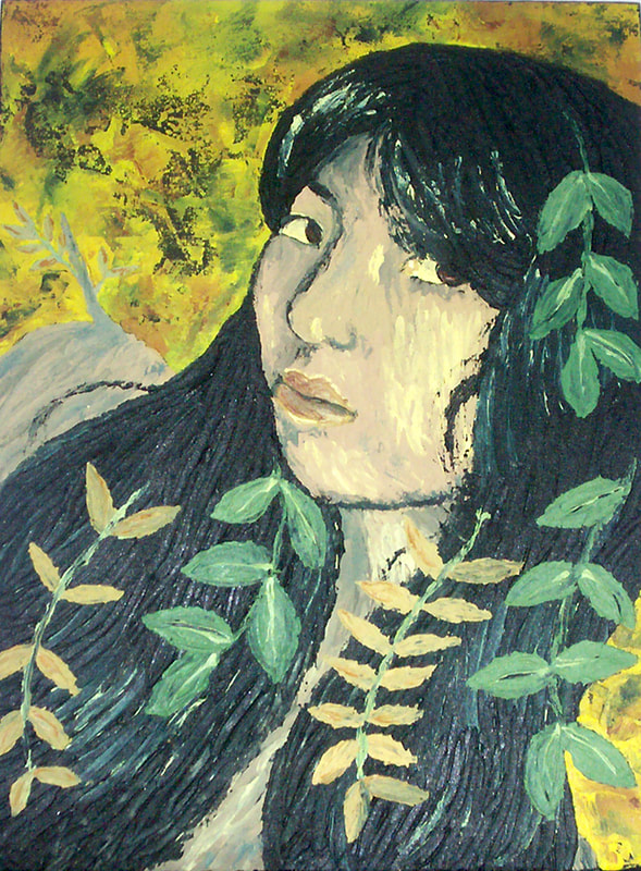 Acrylic on Canvas by Filipino Artist Jill Arwen Posadas entitled Dryad
